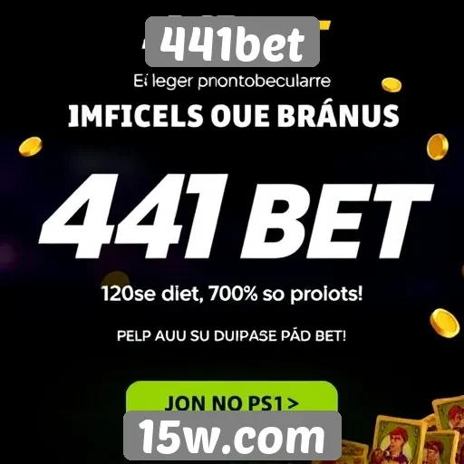 Promoções e bônus atrativos na 441bet